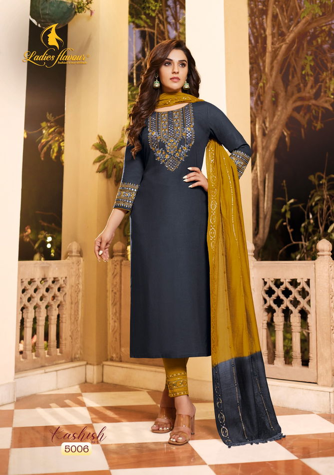 Kashish Vol 5 By Ladies Flavour Readymade Salwar Suits Catalog
